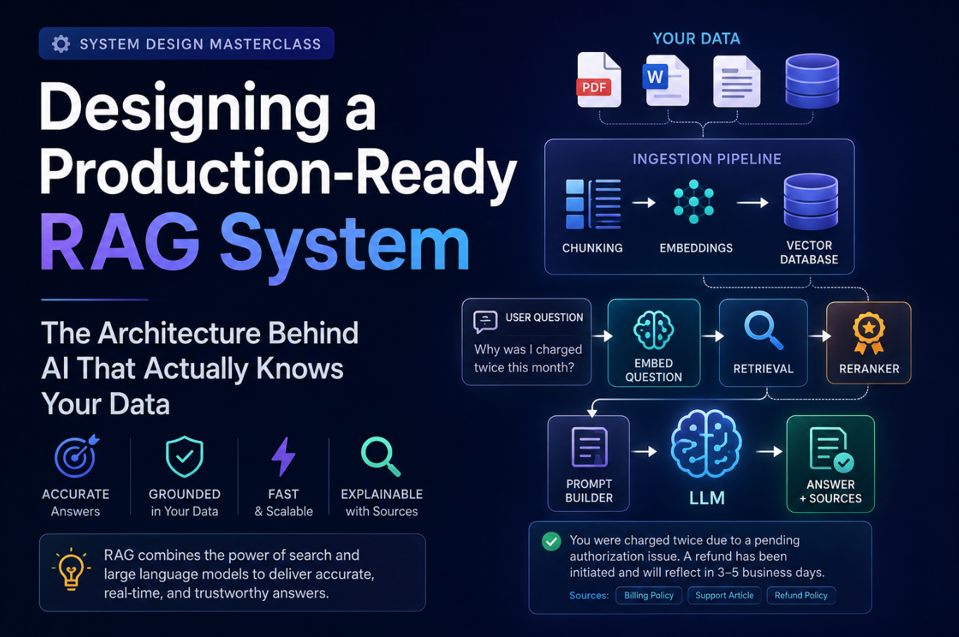 Designing a Production-Ready RAG System: The Architecture Behind AI That Actually Knows Your Data