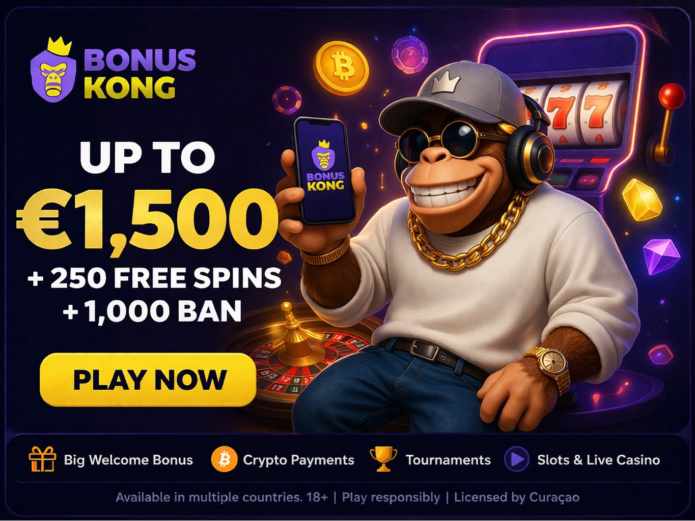 Bonuskong Casino Review (2026) – Bonuses, Crypto Payments & Game Selection