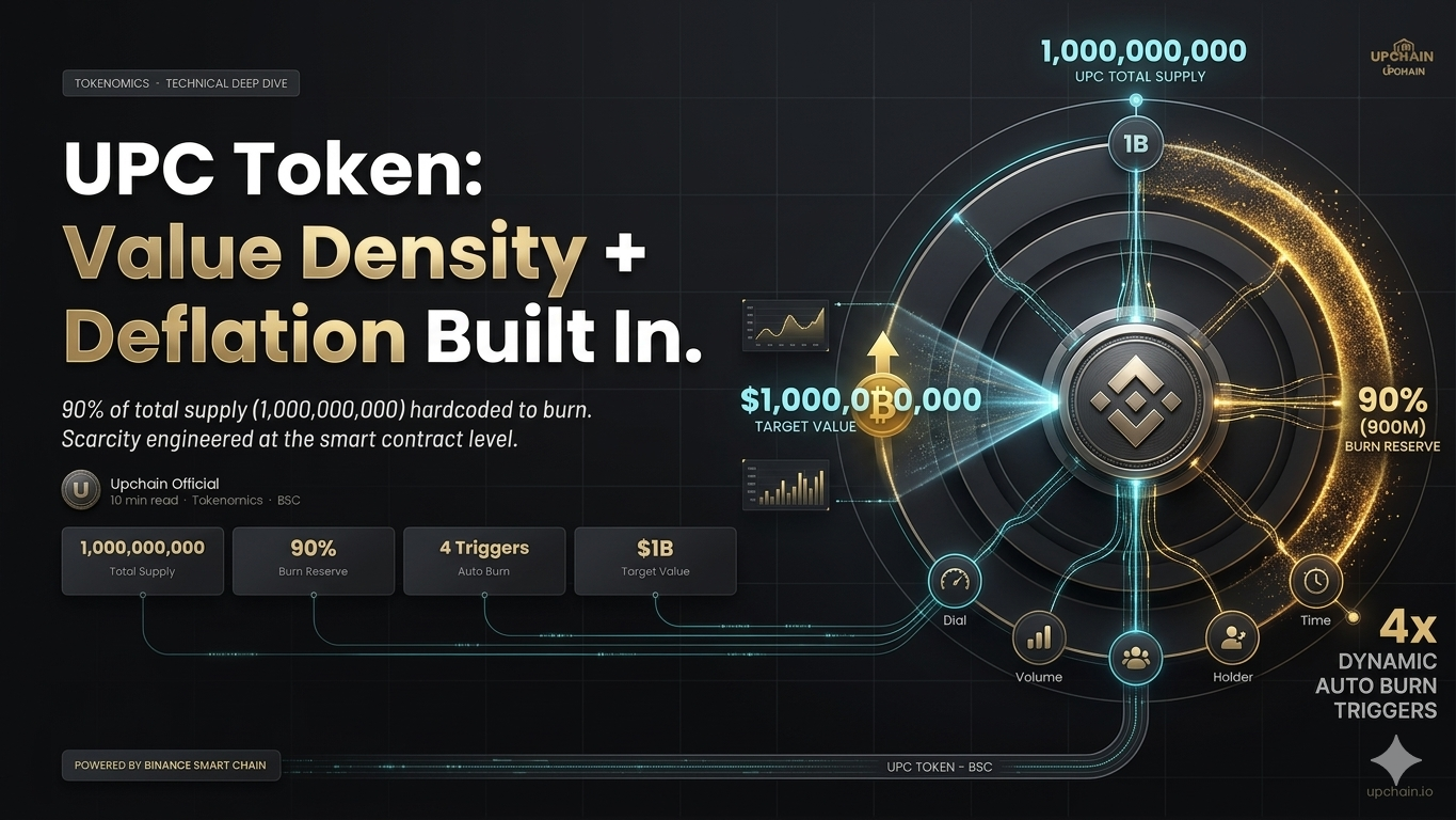 UPC Token: How 90% Hardcoded Burn Creates a Deflationary Asset on BSC