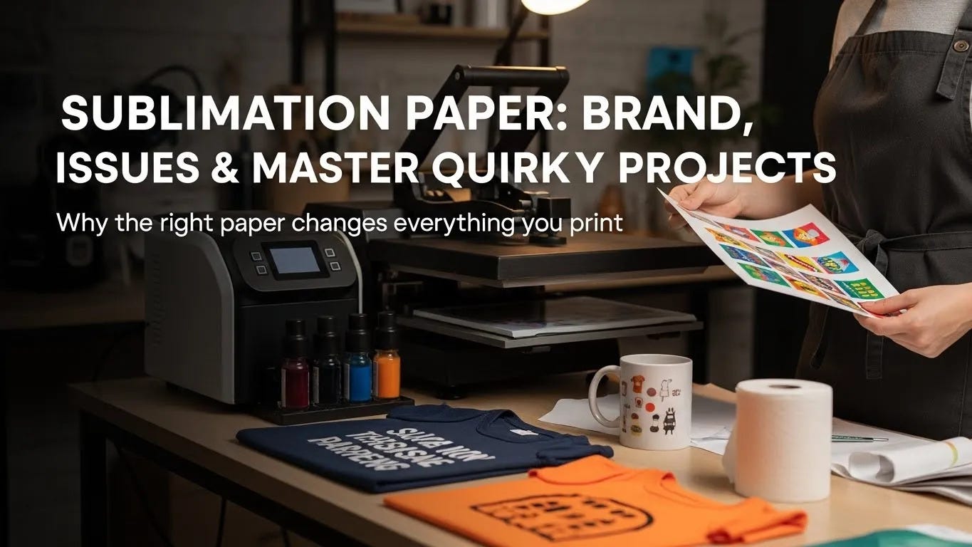 Sublimation Paper, How to Choose It, Solve Issues, and Master Quirky Projects That Spark Creativity