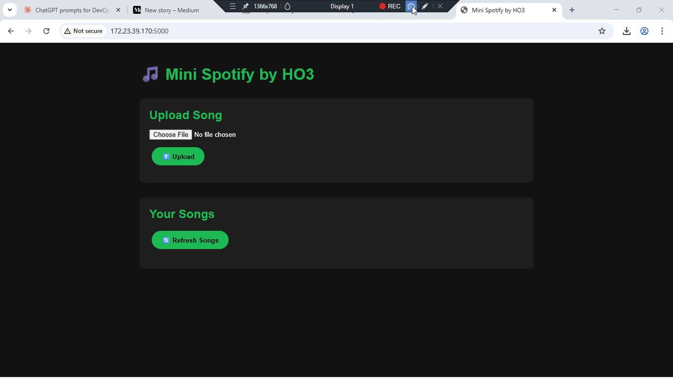 I Built a Mini Spotify to Learn DevOps — Here’s Everything Inside It
