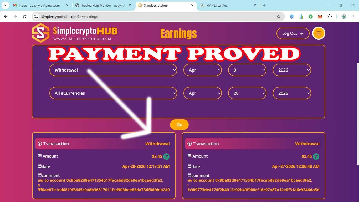 PAYMENT PROVED