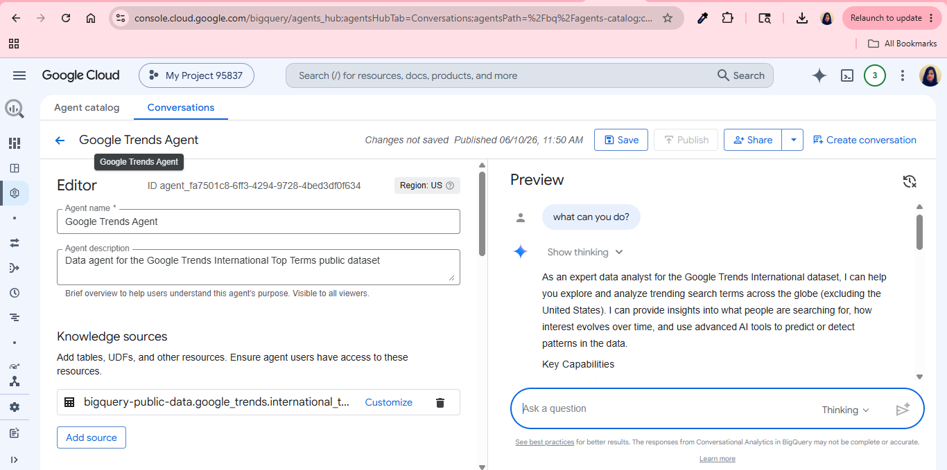 Beyond Text-to-SQL: Building a Conversational Analytics Agent in BigQuery