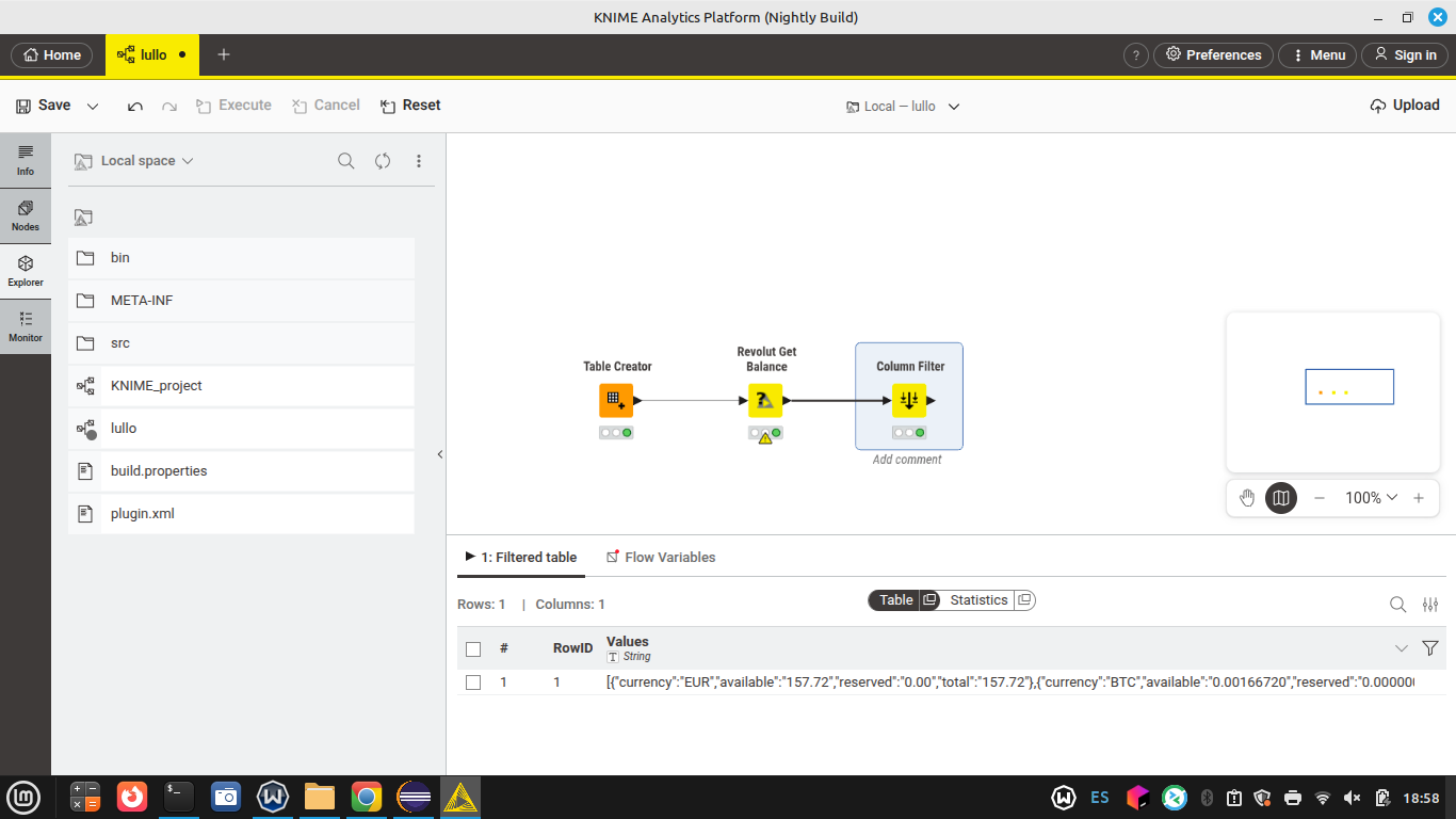 Building a cryptocurrency trading agent with KNIME