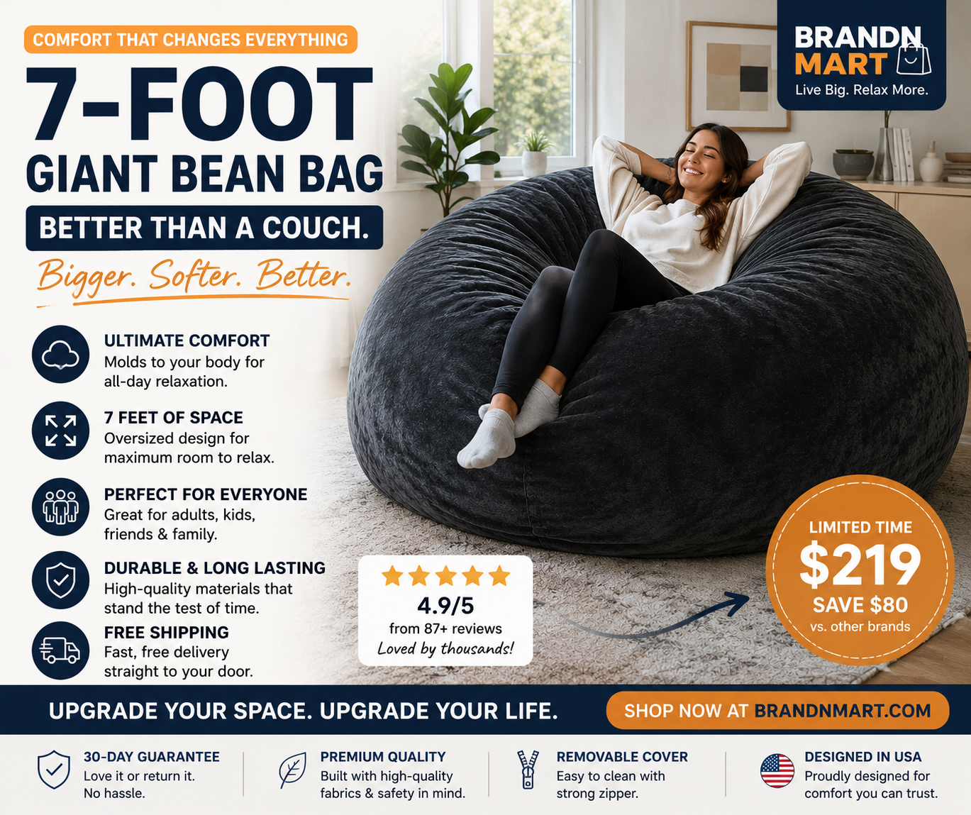 Why a 7-Foot Giant Bean Bag Is Better Than a Couch in 2026 Why a 7-Foot Giant Bean Bag Is Better Than a Couch in 2026