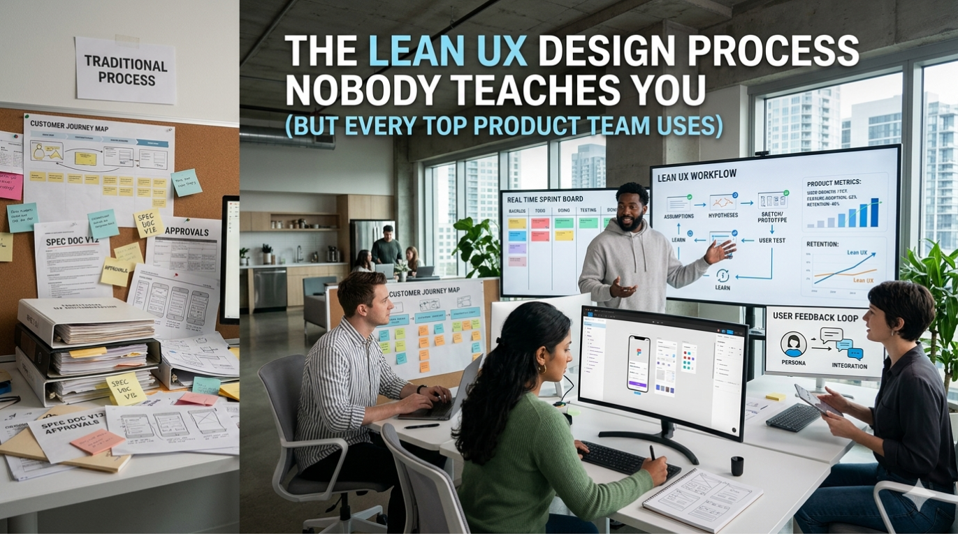 The Lean UX Design Process Nobody Teaches You (But Every Top Product Team Uses)