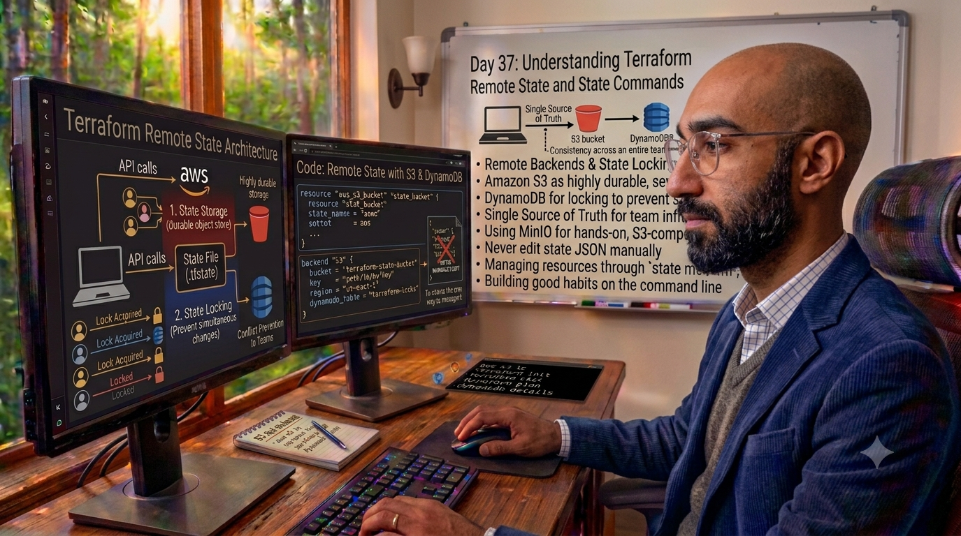 Day 37 of My Cloud Engineering Journey: Understanding Terraform Remote State and State Commands