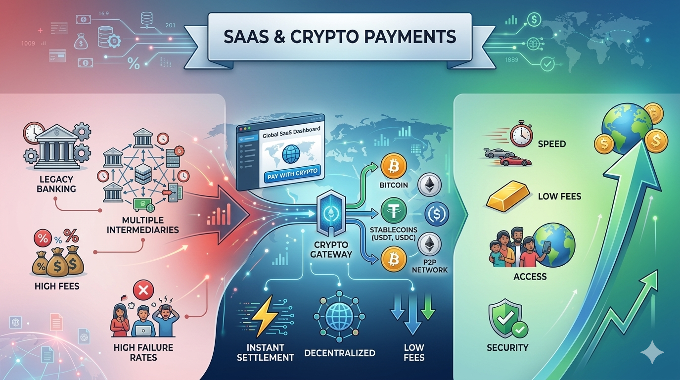 Why Global SaaS Platforms Are Integrating Crypto Payments to Improve International Conversion Rates