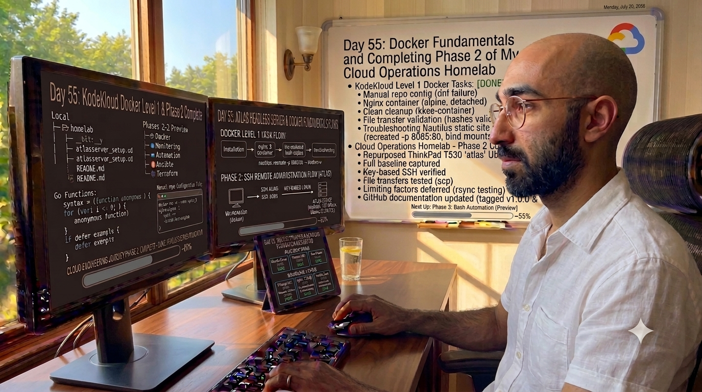 Day 55 of My Cloud Engineering Journey: Docker Fundamentals and Completing Phase 2 of My Cloud…