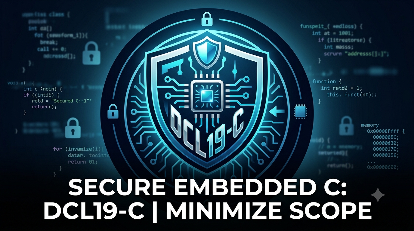CERT-DCL19-C: Minimize the Scope of Variables and Functions