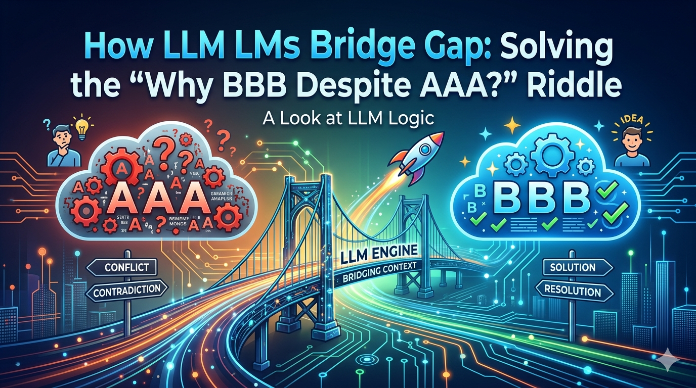 How LLMs Bridge the Gap: Solving the “Why BBB Despite AAA?” Riddle