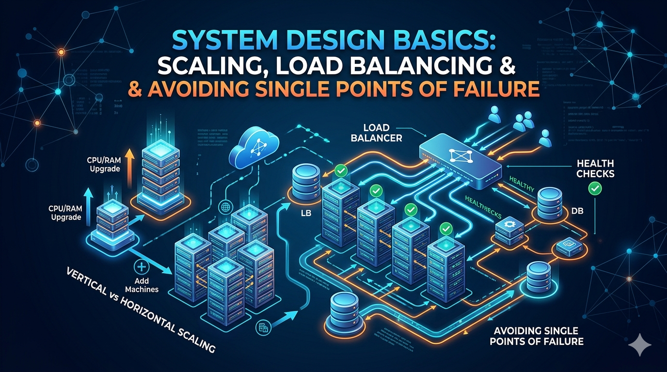“System Design Basics: Scaling, Load Balancing & Avoiding Single Points of Failure”