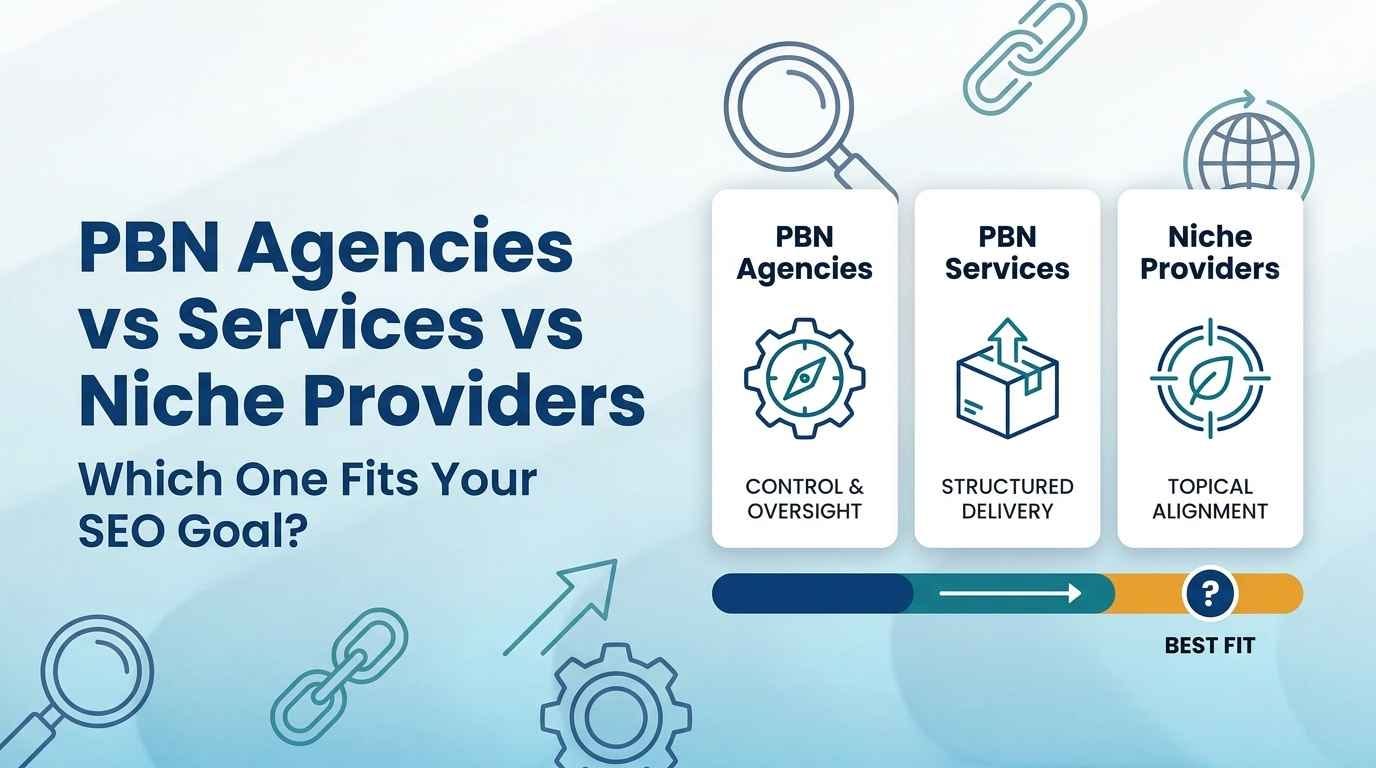 PBN Agencies vs Services vs Niche Providers: Which One Fits Your SEO Goal