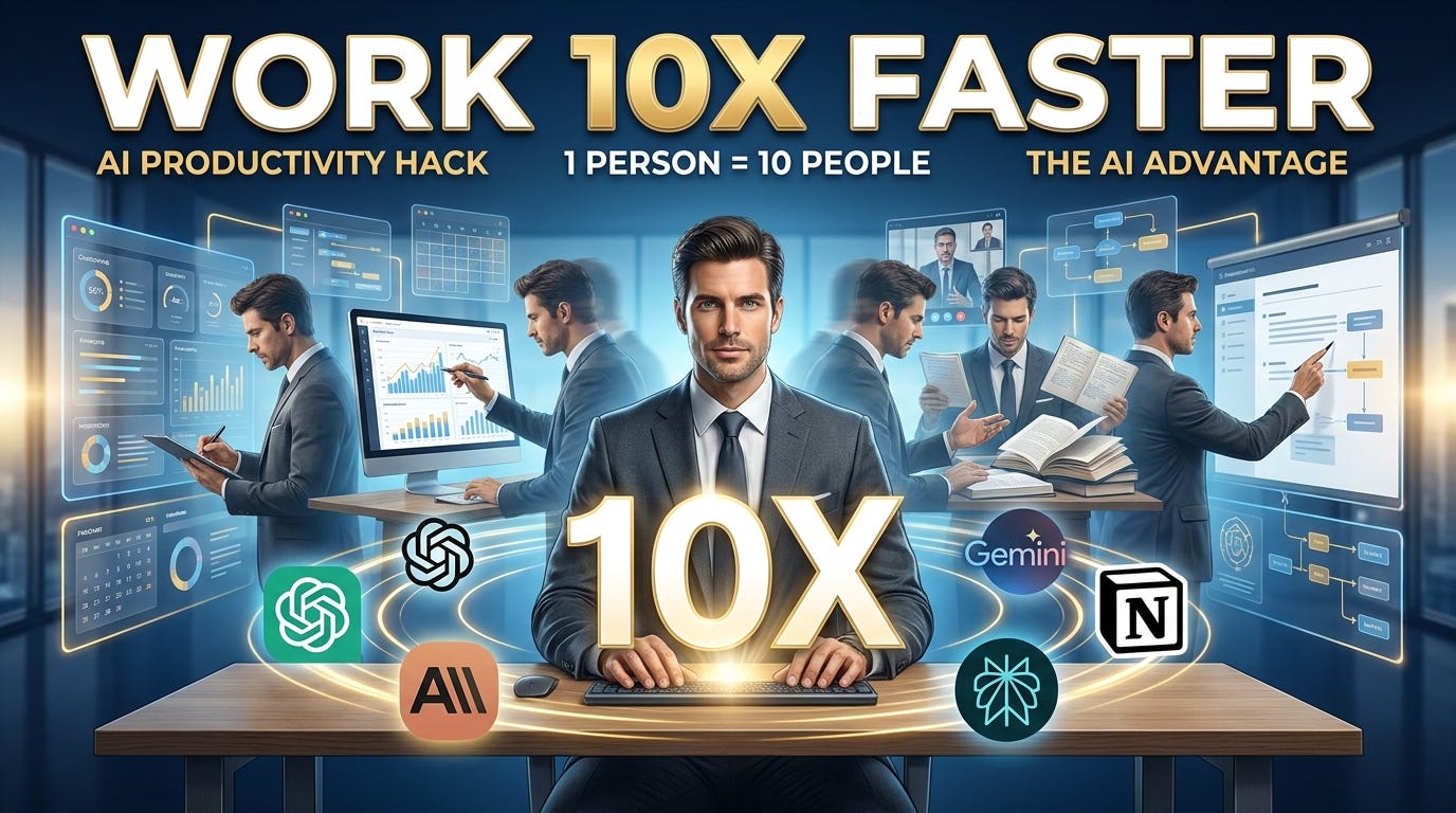 How to Use AI to 10x Your Productivity at Work