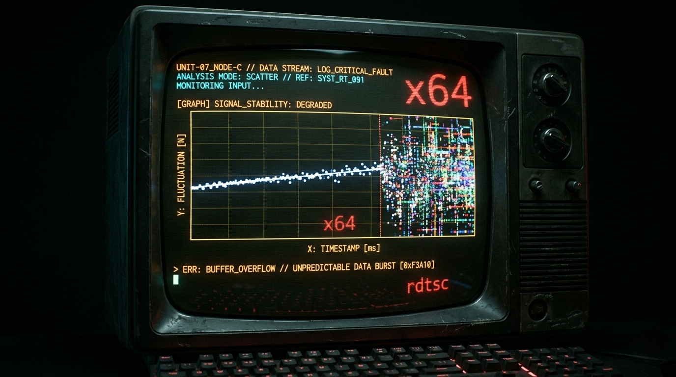 Defeating Timing Analysis: LCG-Based Jitter in Pure x64 Assembly
