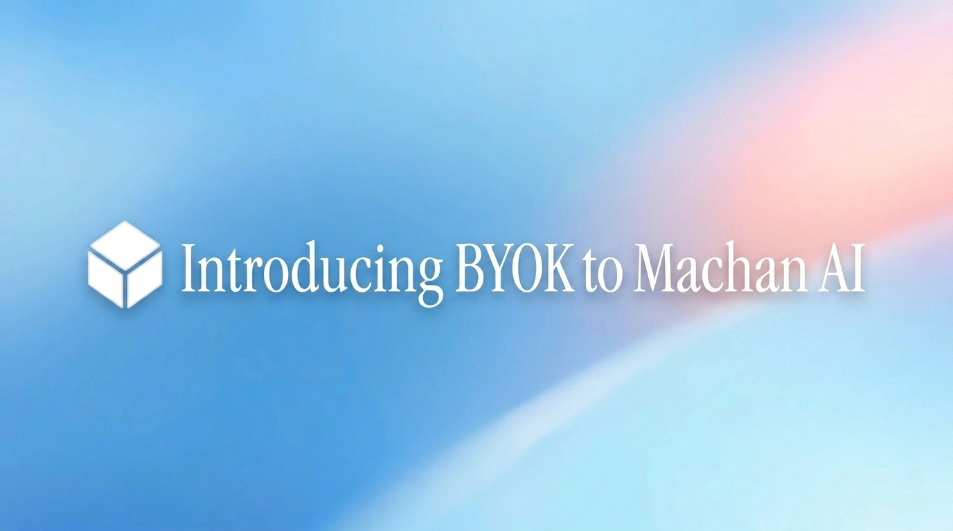 You’re Now in Control: Bring Your Own API Keys to Machan AI