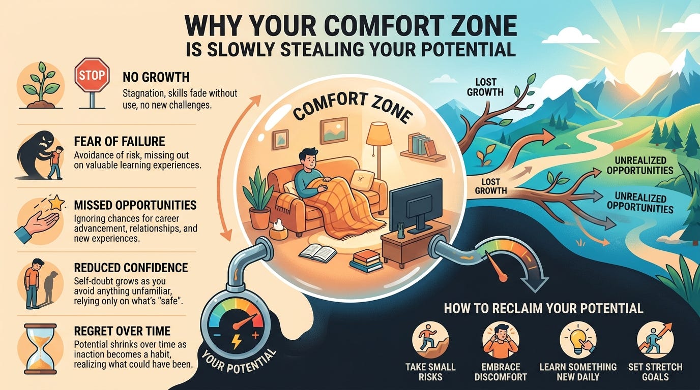 Why Your Comfort Zone Is Slowly Stealing Your Potential
