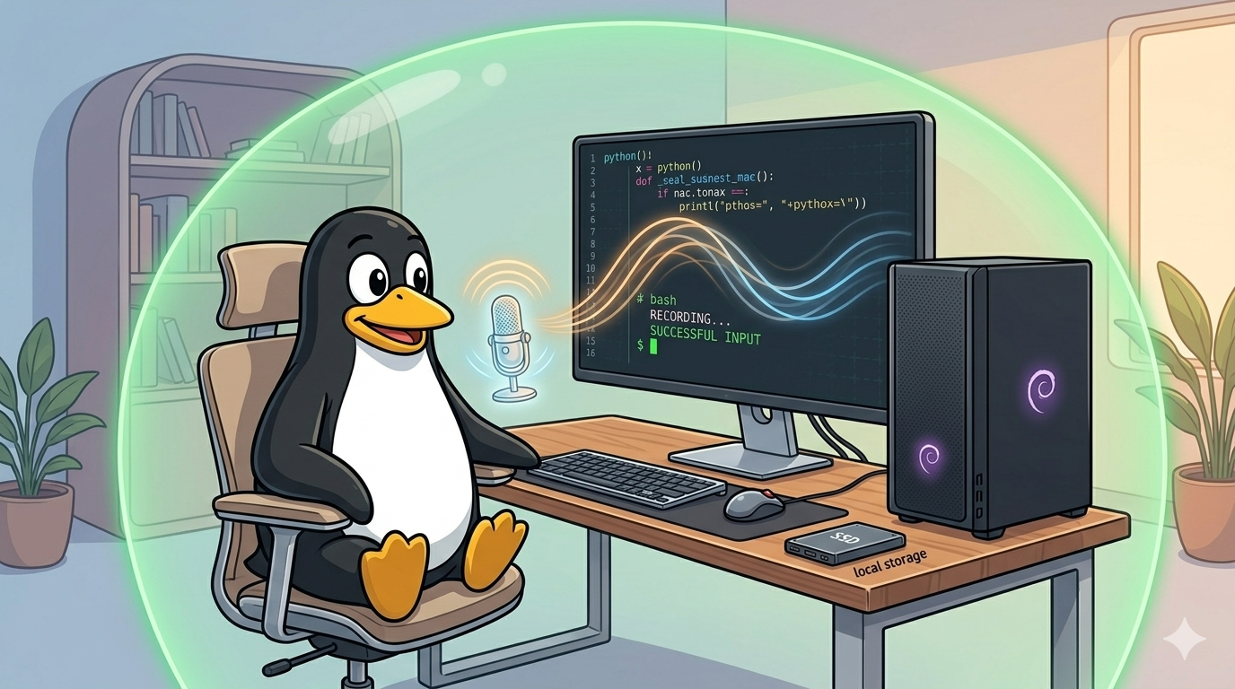 Talking to My Linux Box Without Talking to the Cloud: Vocalinux on Debian, Without the Tears