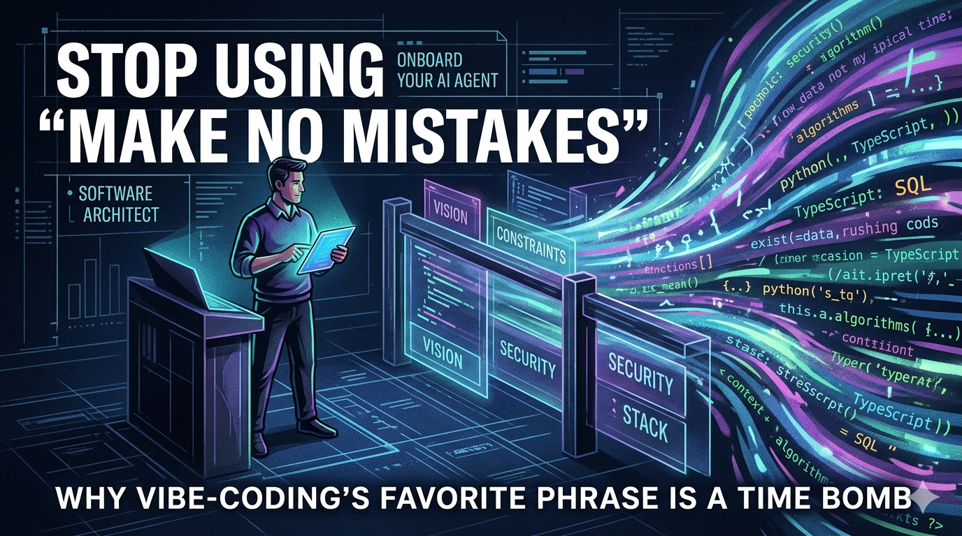 Stop Using “Make No Mistakes”