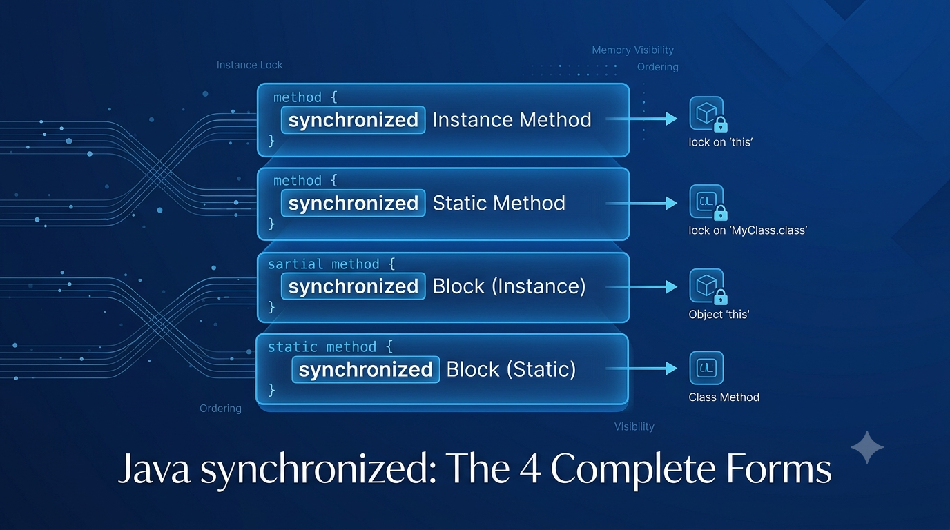 90% of Java Developers Only Know 1 Form of synchronized — Here Are All 4