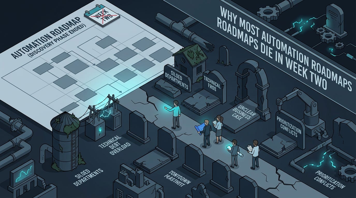The week-two graveyard of automation projects