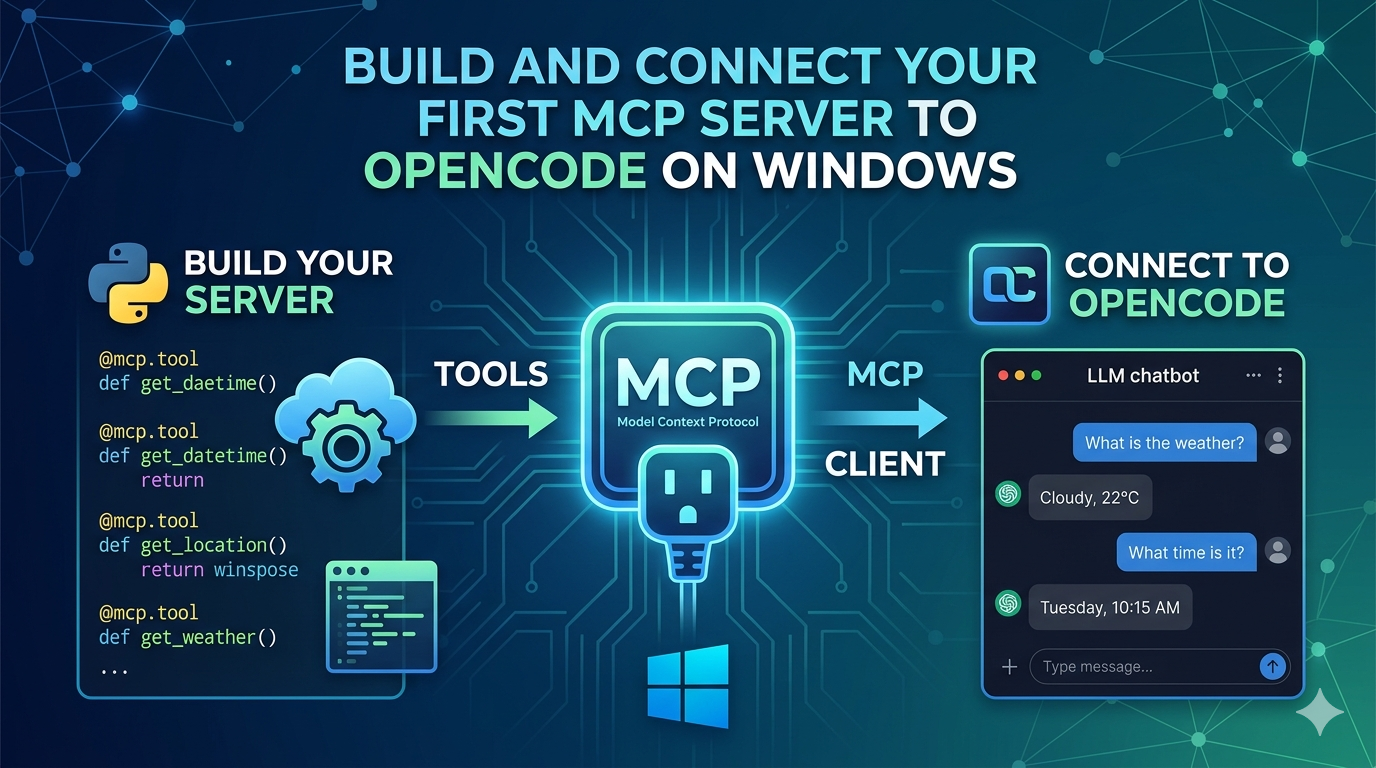 Build and Connect Your First MCP Server to OpenCode on Windows