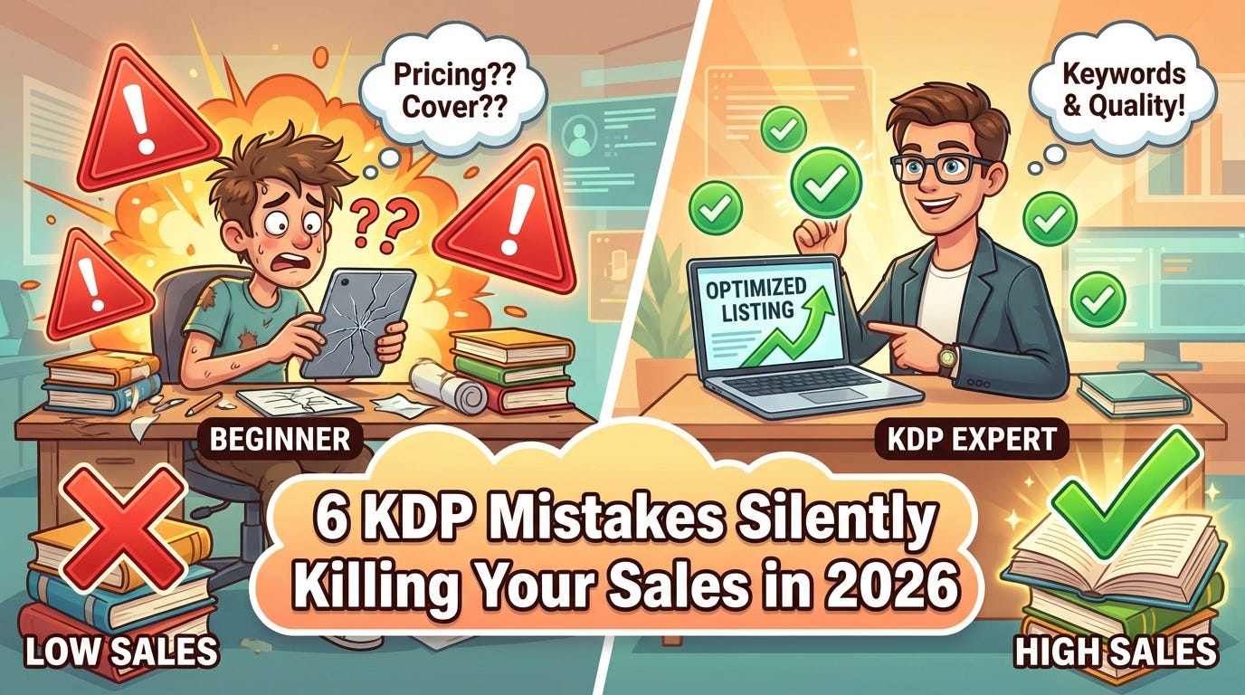 6 Amazon KDP Mistakes That Are Silently Killing Your Sales in the USA Market in 2026