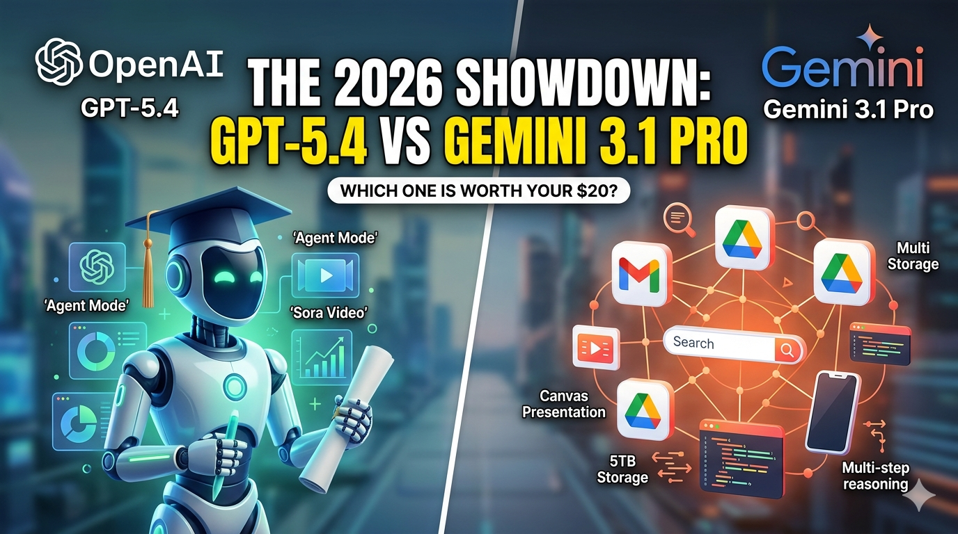 ChatGPT Plus vs. Gemini Pro: The 2026 Showdown — Which AI Deserves Your $20?