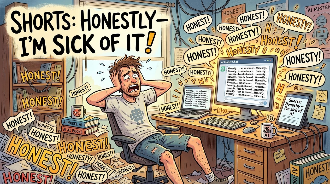 Shorts: Honestly — I’m sick of it!