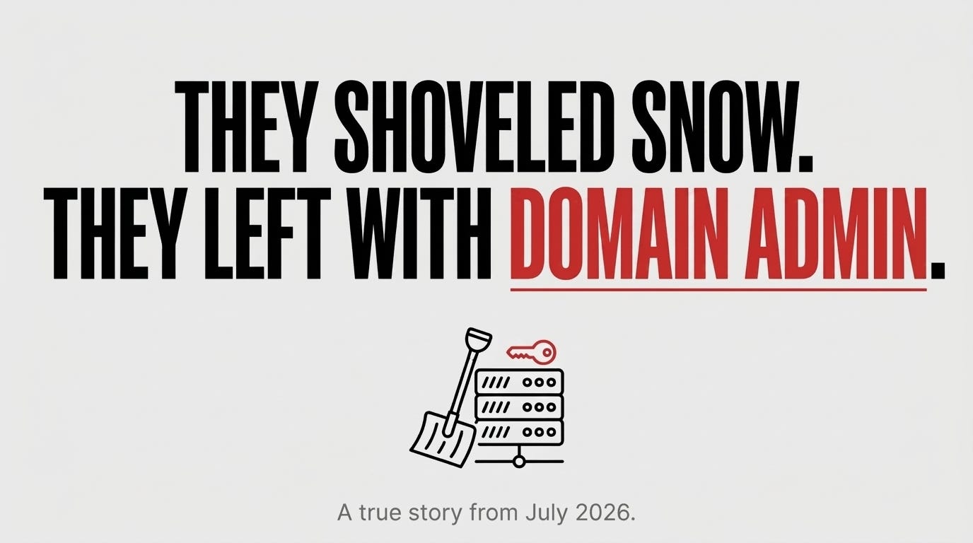 Two Men Shoveled Snow Outside an Office. By Lunchtime, They Owned the Network.