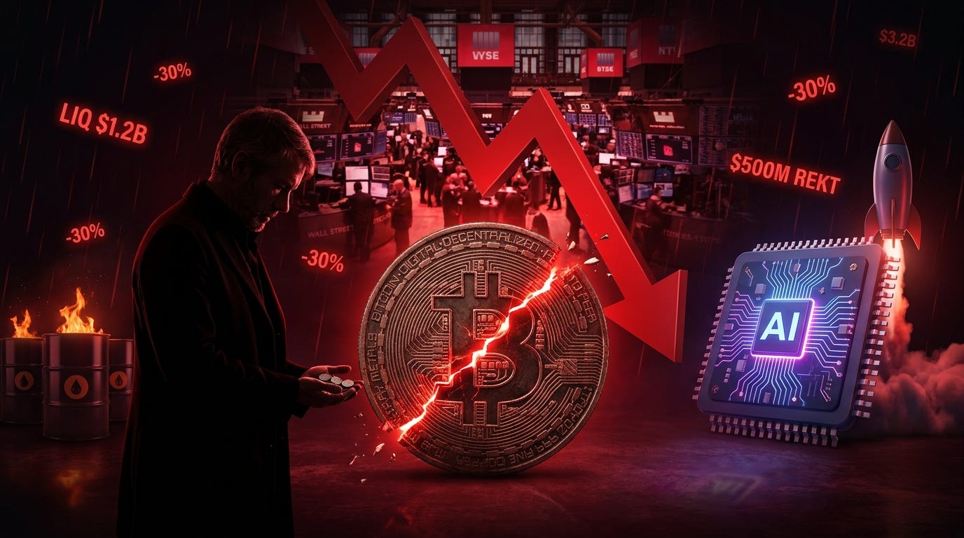 Bitcoin Just Fell Below $60,000 and the Real Reason Has Nothing to Do With Michael Saylor