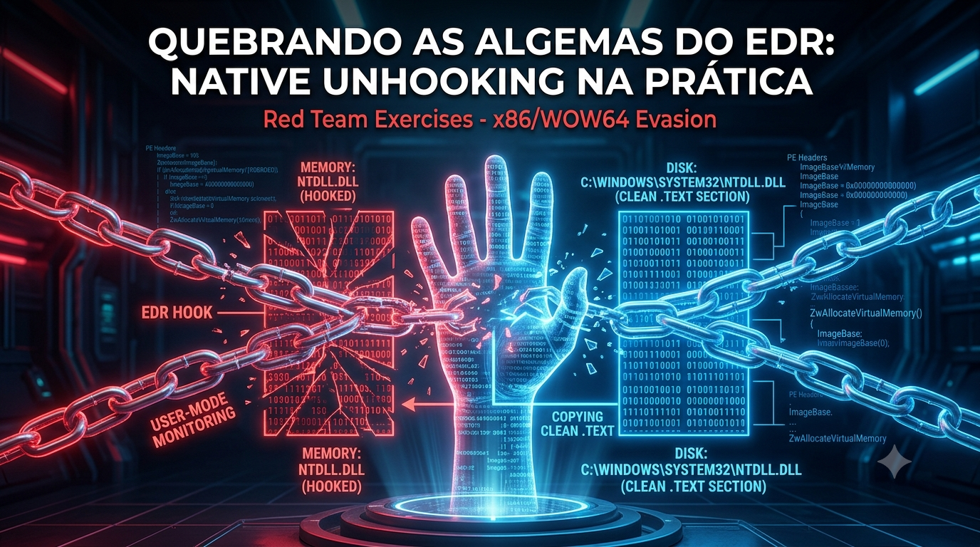 Quebrando as Algemas do EDR: Native Unhooking na Prática (x86/WOW64)