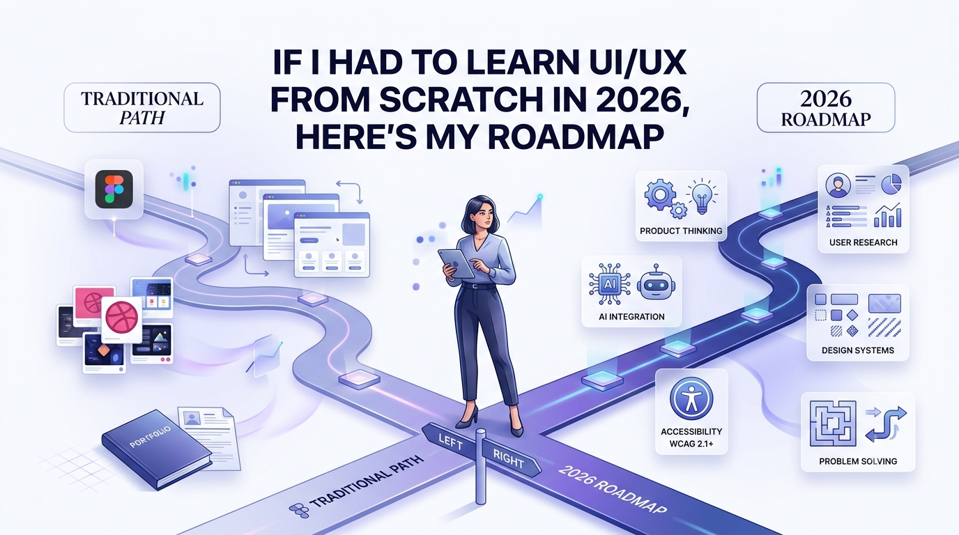 If I Had to Learn UI/UX from Scratch in 2026, Here’s My Roadmap