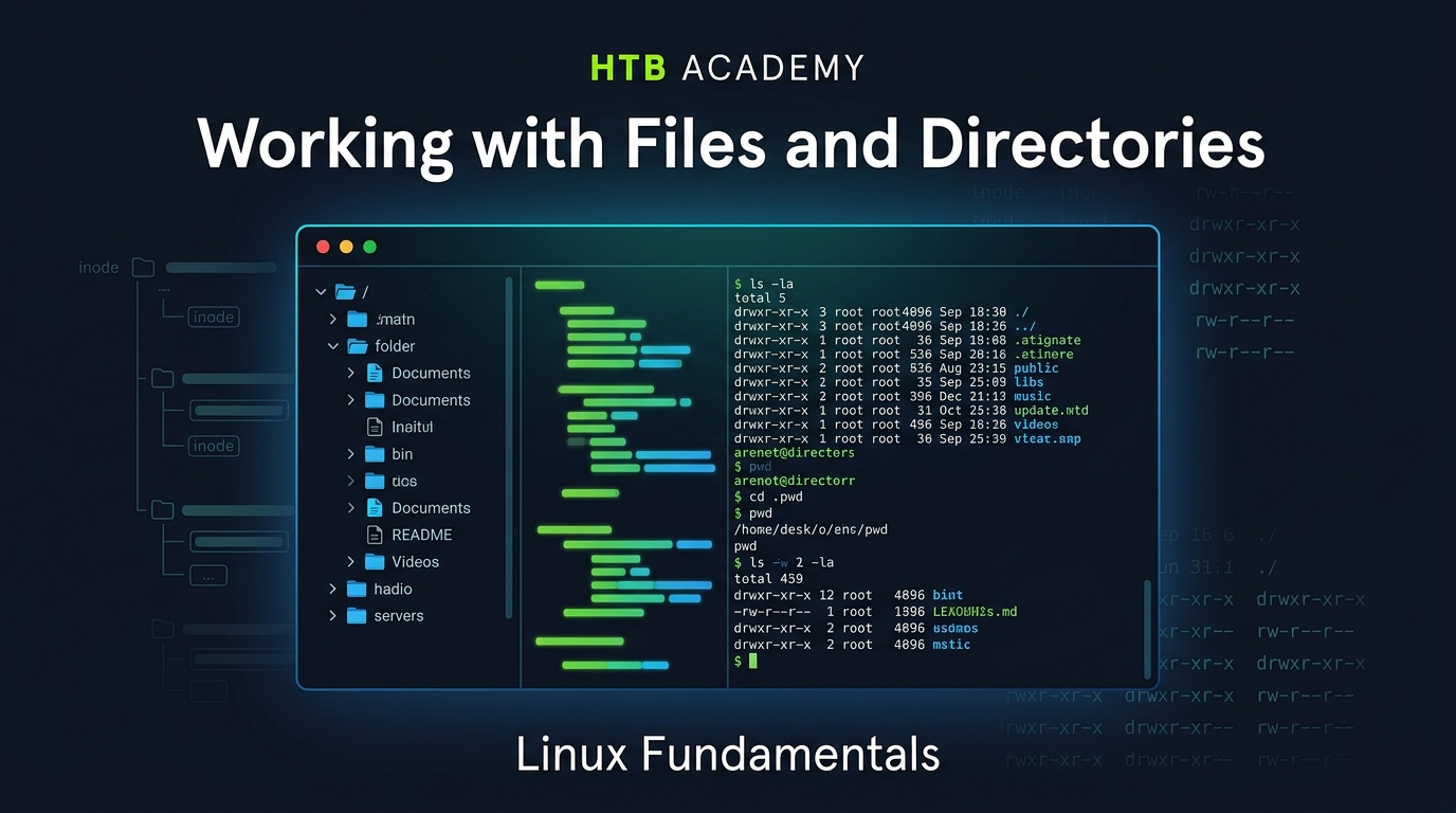 HTB Academy: Linux Fundamentals — Working with Files and Directories