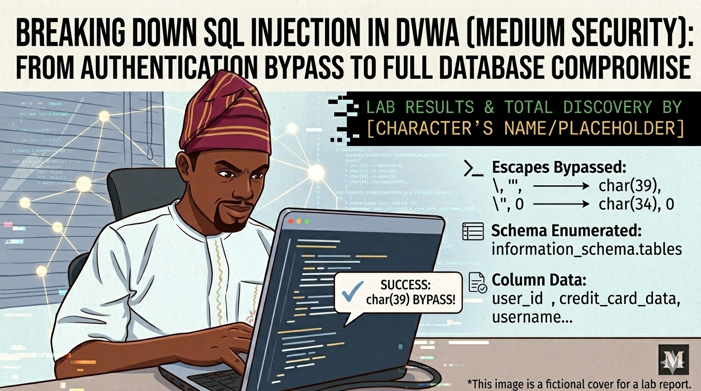 Breaking Down SQL Injection in DVWA (Medium Security): From Authentication Bypass to Full Database…