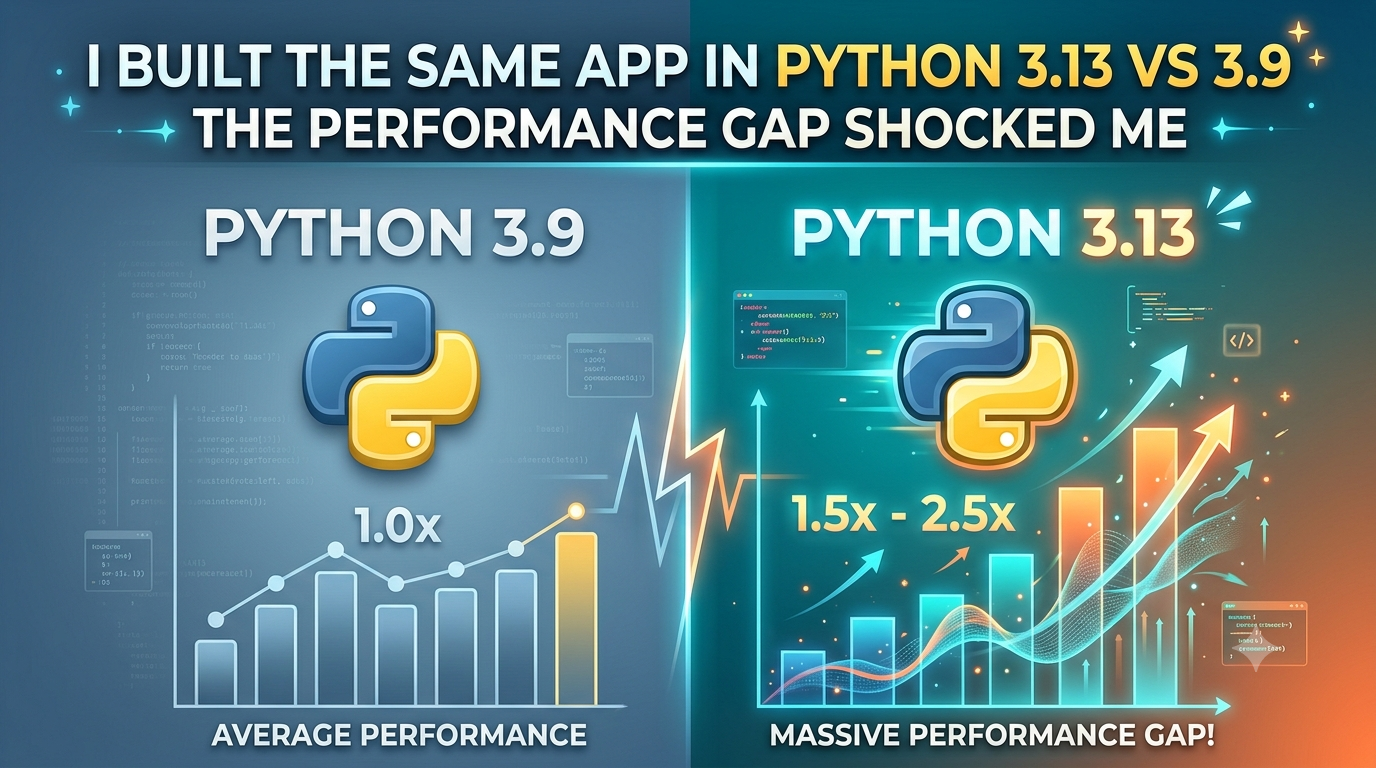 I Built the Same App in Python 3.13 vs 3.9 — The Performance Gap Shocked Me