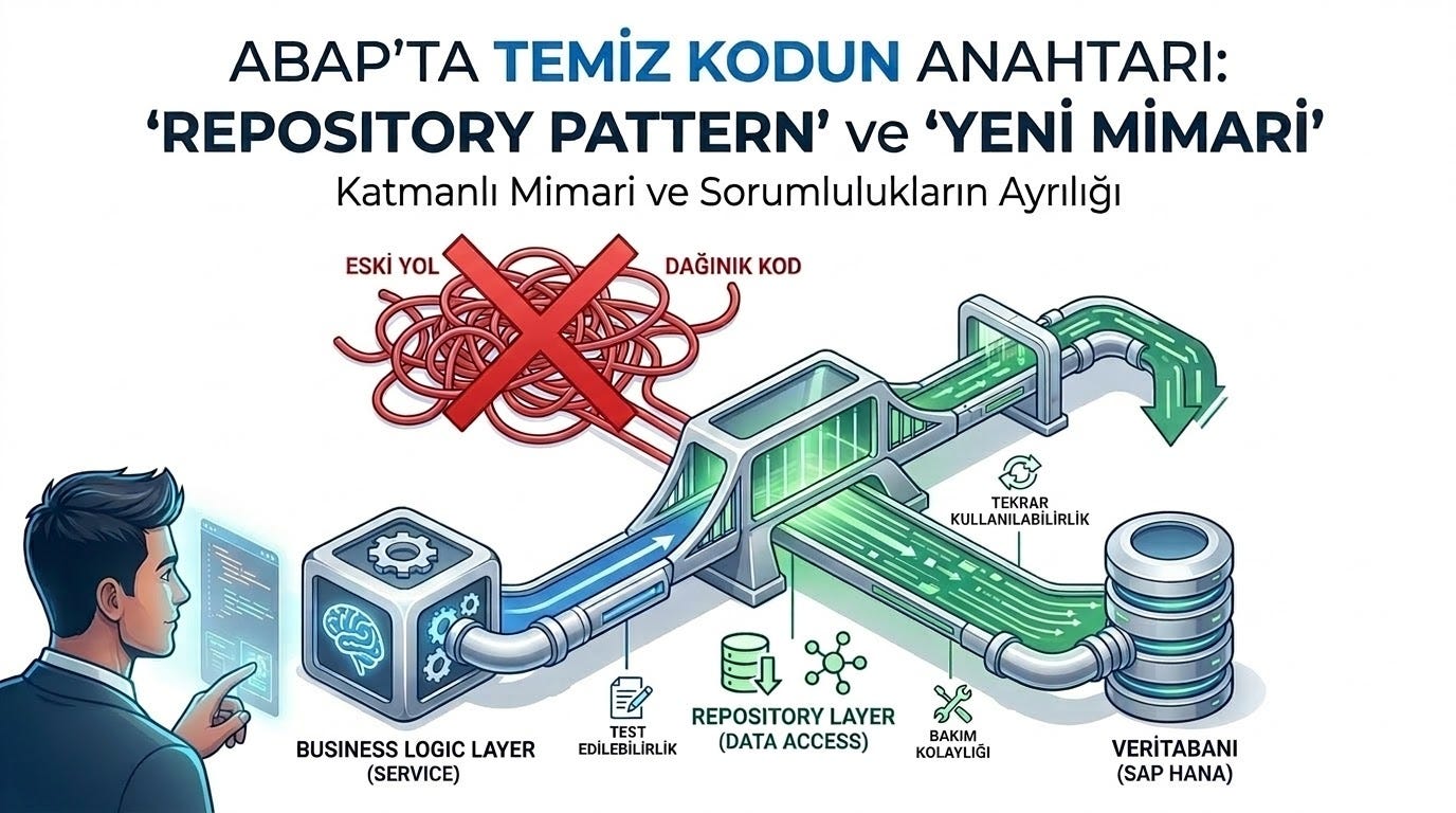 ABAP’ta Temiz Kodun Anahtarı: Repository Pattern Nedir ve Neden Kullanmalıyız?