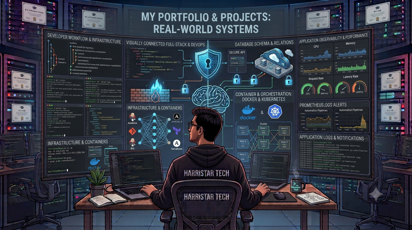 How I Built a Technical Portfolio With Real-World Projects: Linux, DevOps, Docker, Git, and CI/CD