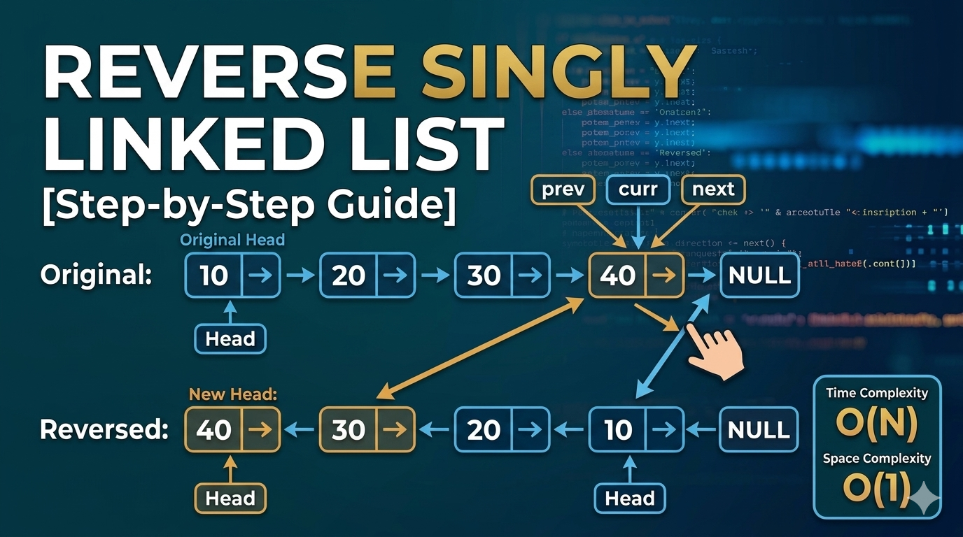 prev, curr, next — The Three Pointers That Reverse a Linked List