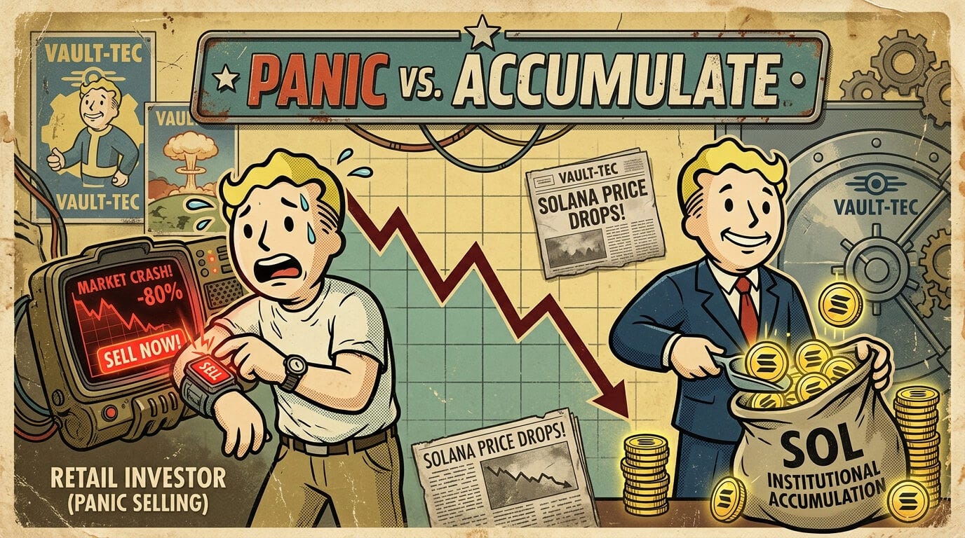 Solana 2026: The Institutional Shift Happening Behind a Bleeding Price Chart