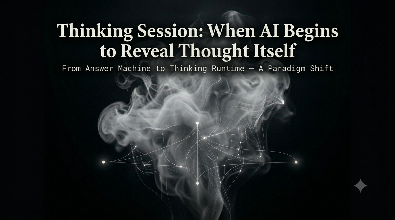 Thinking Session: When AI Begins to Reveal Thought Itself