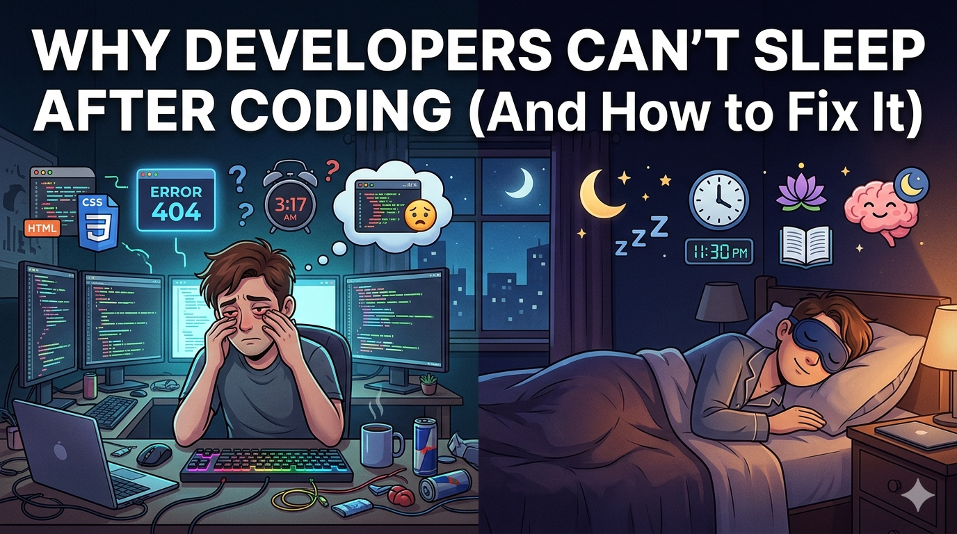 Why Developers Can’t Sleep Properly After Coding (And How to Fix It)