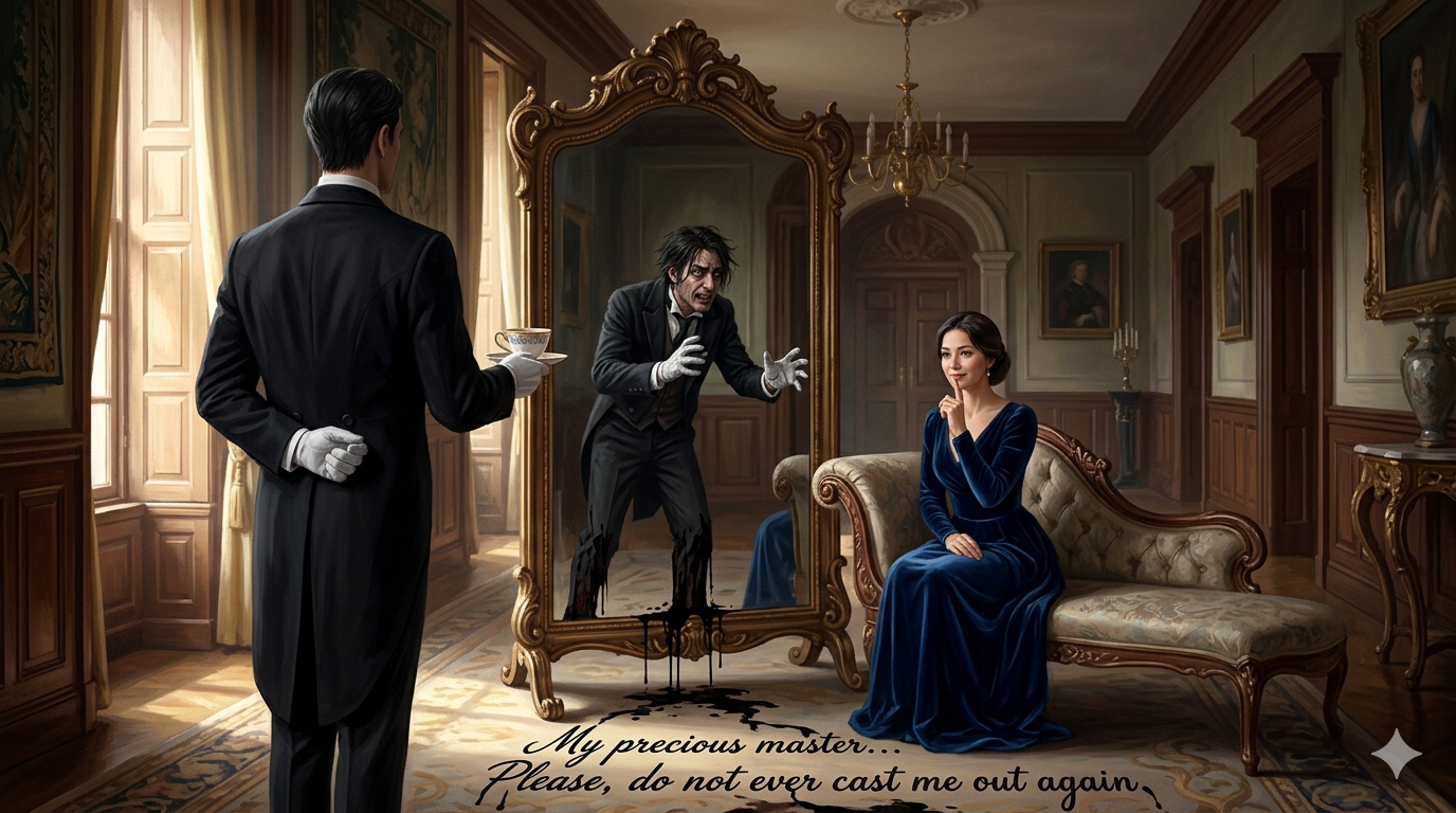 The Sanctuary in the Mirror
 — A Record of a Maddened Butler, and a Certain Salvation —