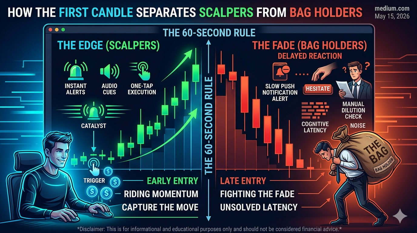 The 60-Second Rule: How the First Candle Separates Scalpers from Bag Holders