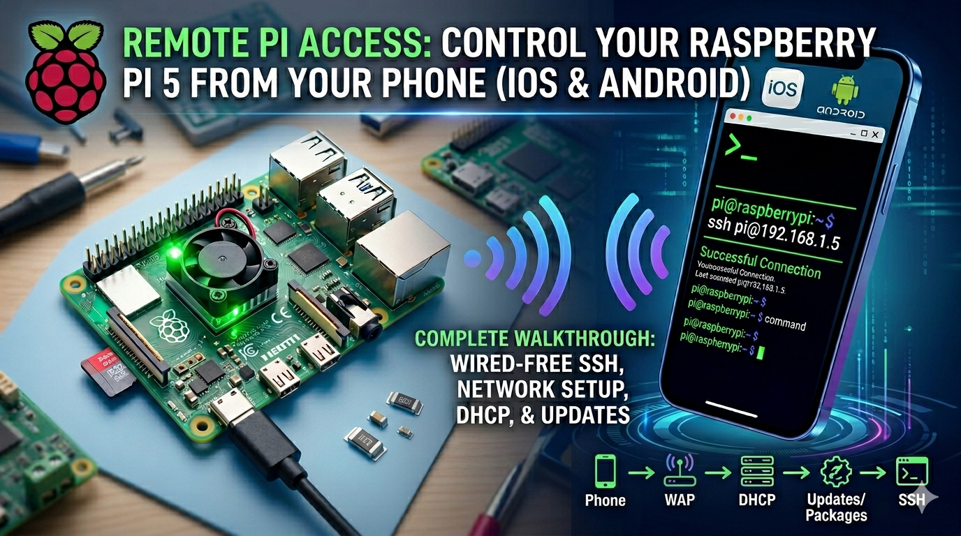 Wireless Raspberry Pi Access From Your Phone (SSH)