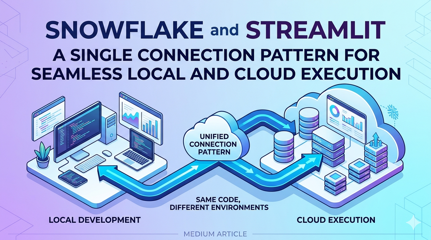 Snowflake and Streamlit: A Single Connection Pattern for Seamless Local and Cloud Execution