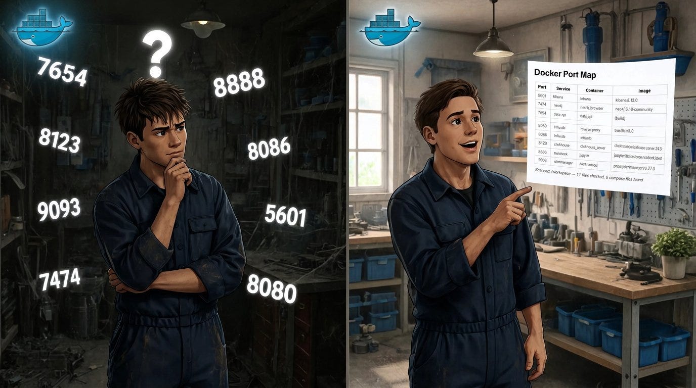 Docker Containers: Which Ports Are Already Taken — and Which Are Still Free?