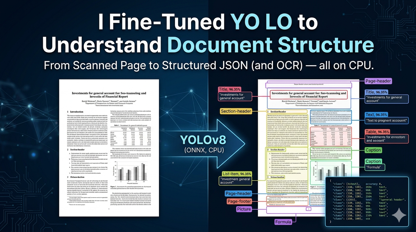 I Fine-Tuned YOLO to Understand Document Structure — Here’s How It Works