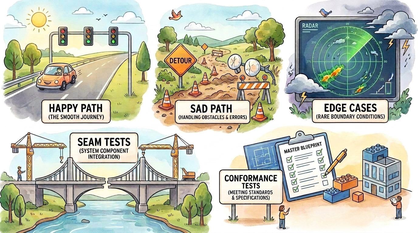 Five essential testing patterns for AI agent development